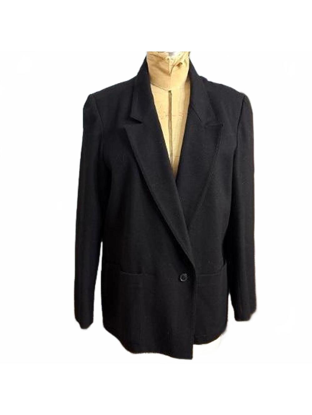 Jack Winter Black Wool Blazer